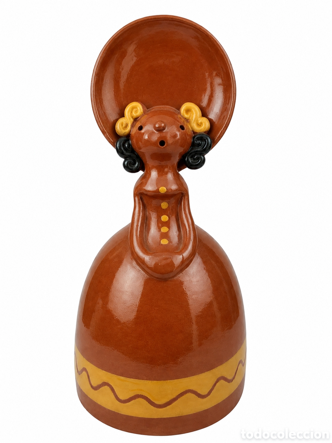 Antig&uuml;edades: Hucha Menina de Vel&aacute;zquez Artesanal de Cer&aacute;mica Vidriada Vintage A&ntilde;os 90, 23 cm**