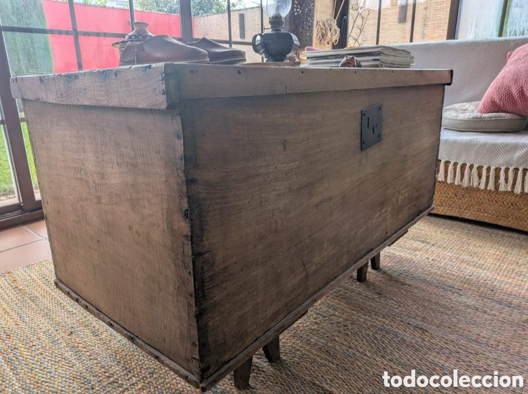Antig&uuml;edades: Ba&uacute;l de madera tratado con antipolillas