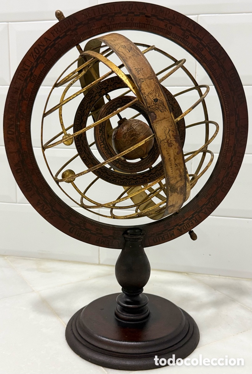Antig&uuml;edades: ANTIGUO GLOBO ESFERA ARMILAR SIGLO XX
