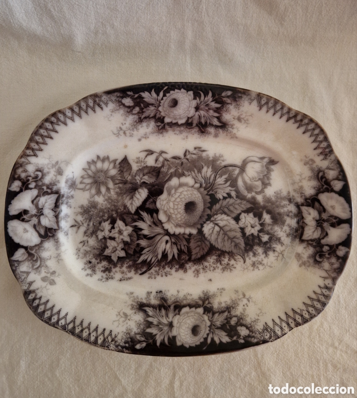 Antig&uuml;edades: Antigua bandeja Jardini&egrave;re de Villeroy&Boch