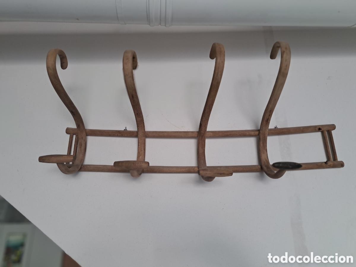 Antig&uuml;edades: Jml Perchero antiguo madera decoracion de pared.
