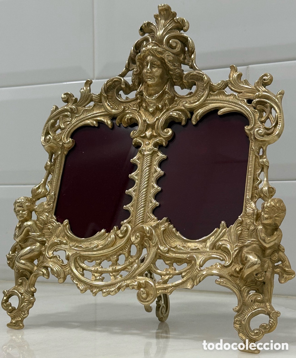 Antig&uuml;edades: ANTIGUO MARCO FRANC&Eacute;S NAPOLE&Oacute;N BRONCE - Foto 2