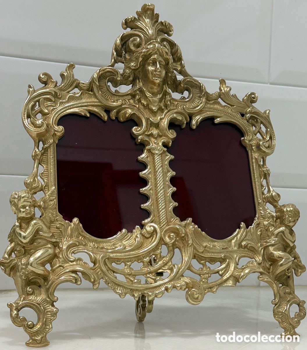 Antig&uuml;edades: ANTIGUO MARCO FRANC&Eacute;S NAPOLE&Oacute;N BRONCE - Foto 3