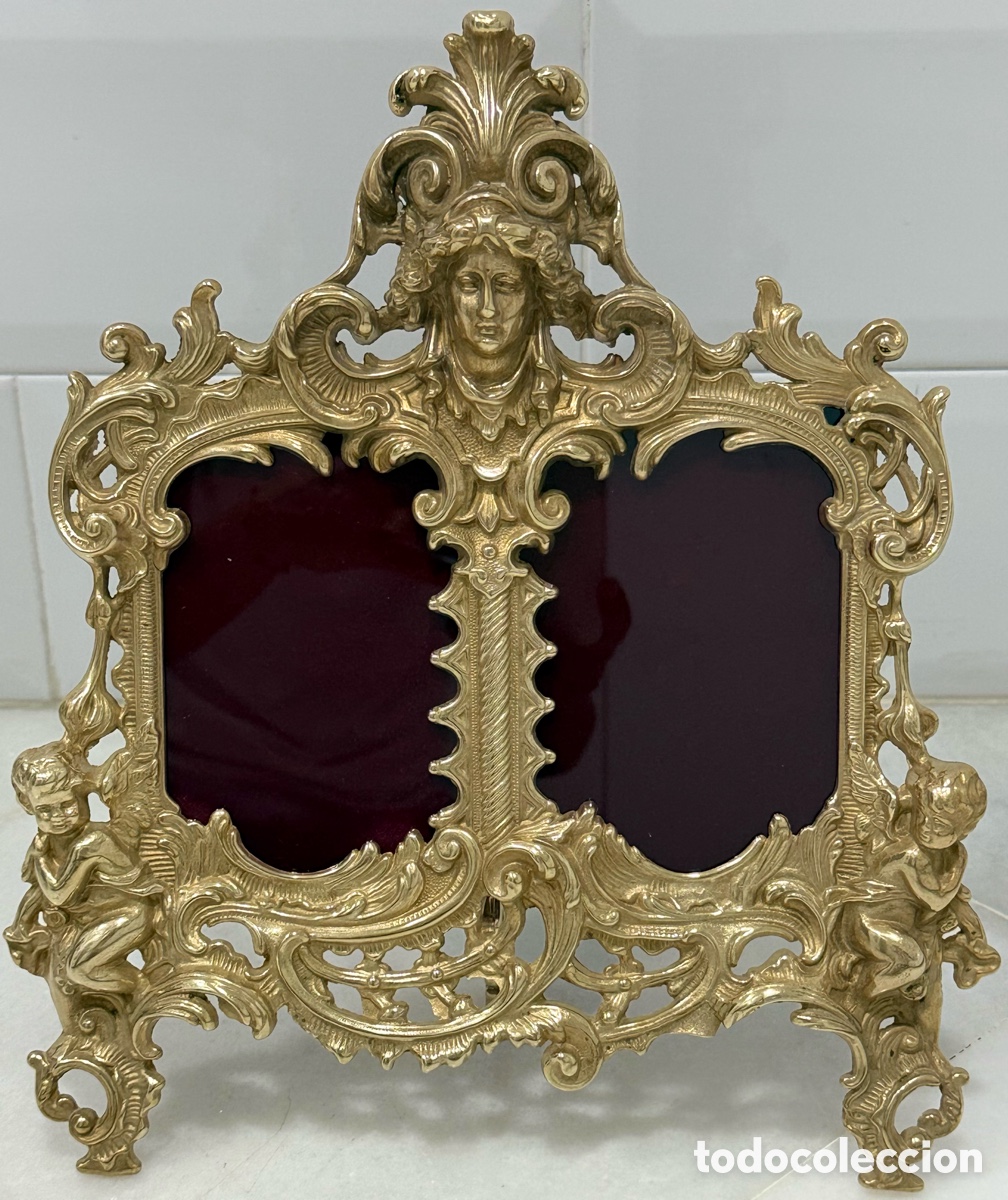 Antig&uuml;edades: ANTIGUO MARCO FRANC&Eacute;S NAPOLE&Oacute;N BRONCE - Foto 4