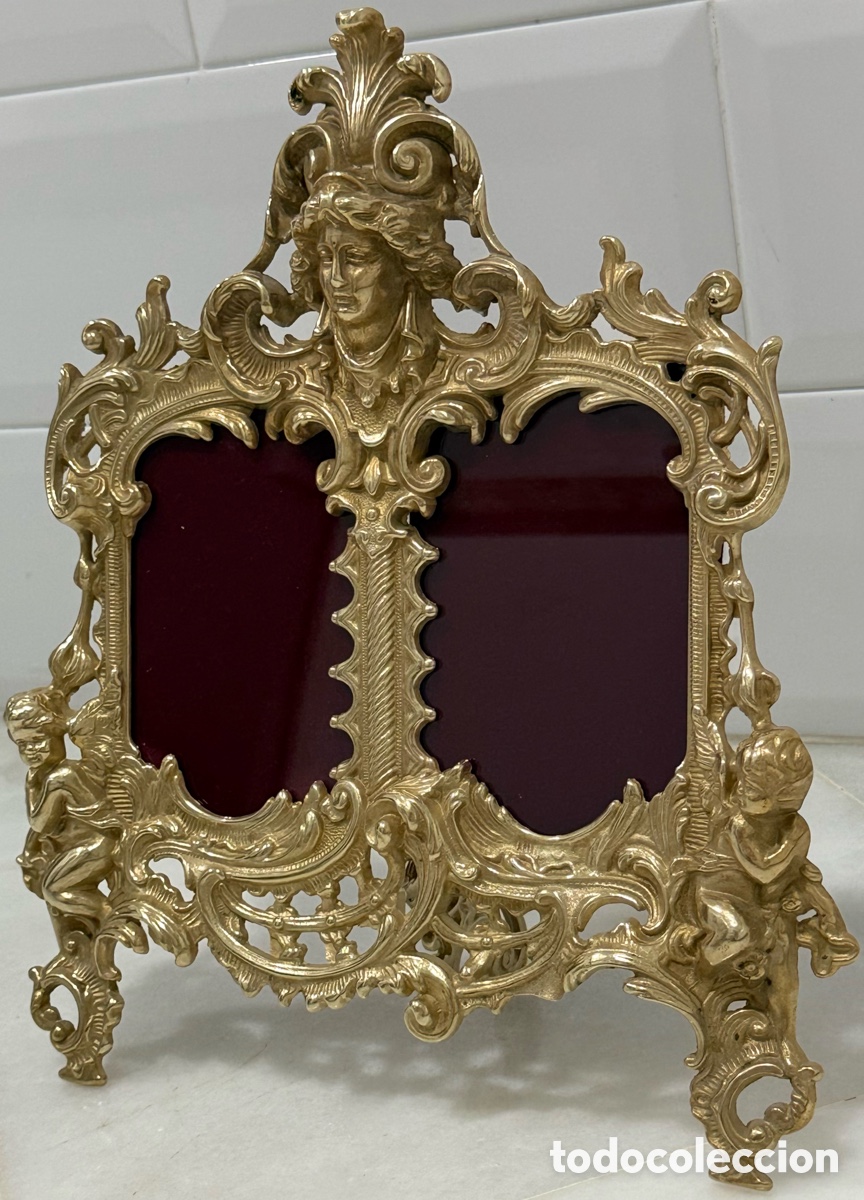 Antig&uuml;edades: ANTIGUO MARCO FRANC&Eacute;S NAPOLE&Oacute;N BRONCE - Foto 5