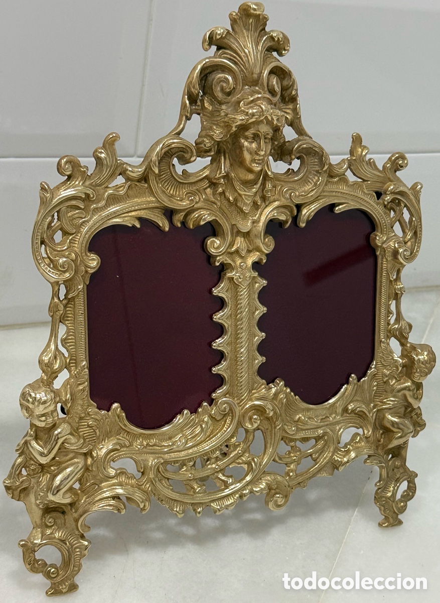 Antig&uuml;edades: ANTIGUO MARCO FRANC&Eacute;S NAPOLE&Oacute;N BRONCE - Foto 6
