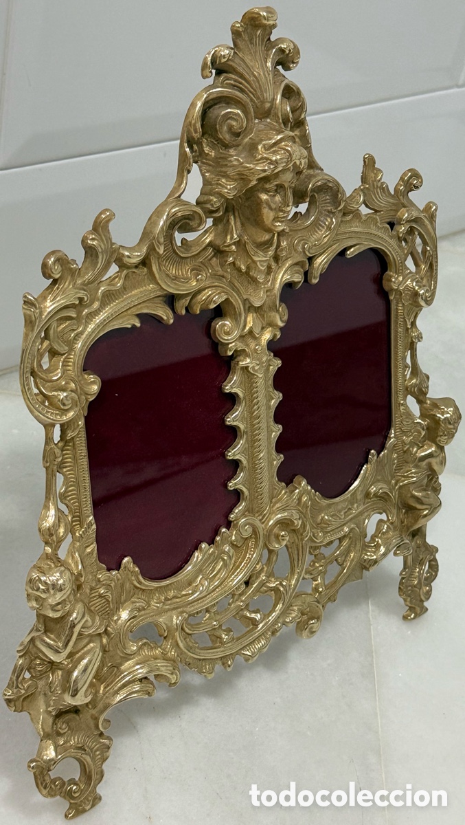 Antig&uuml;edades: ANTIGUO MARCO FRANC&Eacute;S NAPOLE&Oacute;N BRONCE - Foto 7