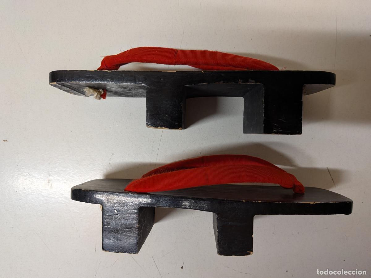 Antig&uuml;edades: ANTIGUAS SANDALIAS JAPONESAS DE MADERA GETA