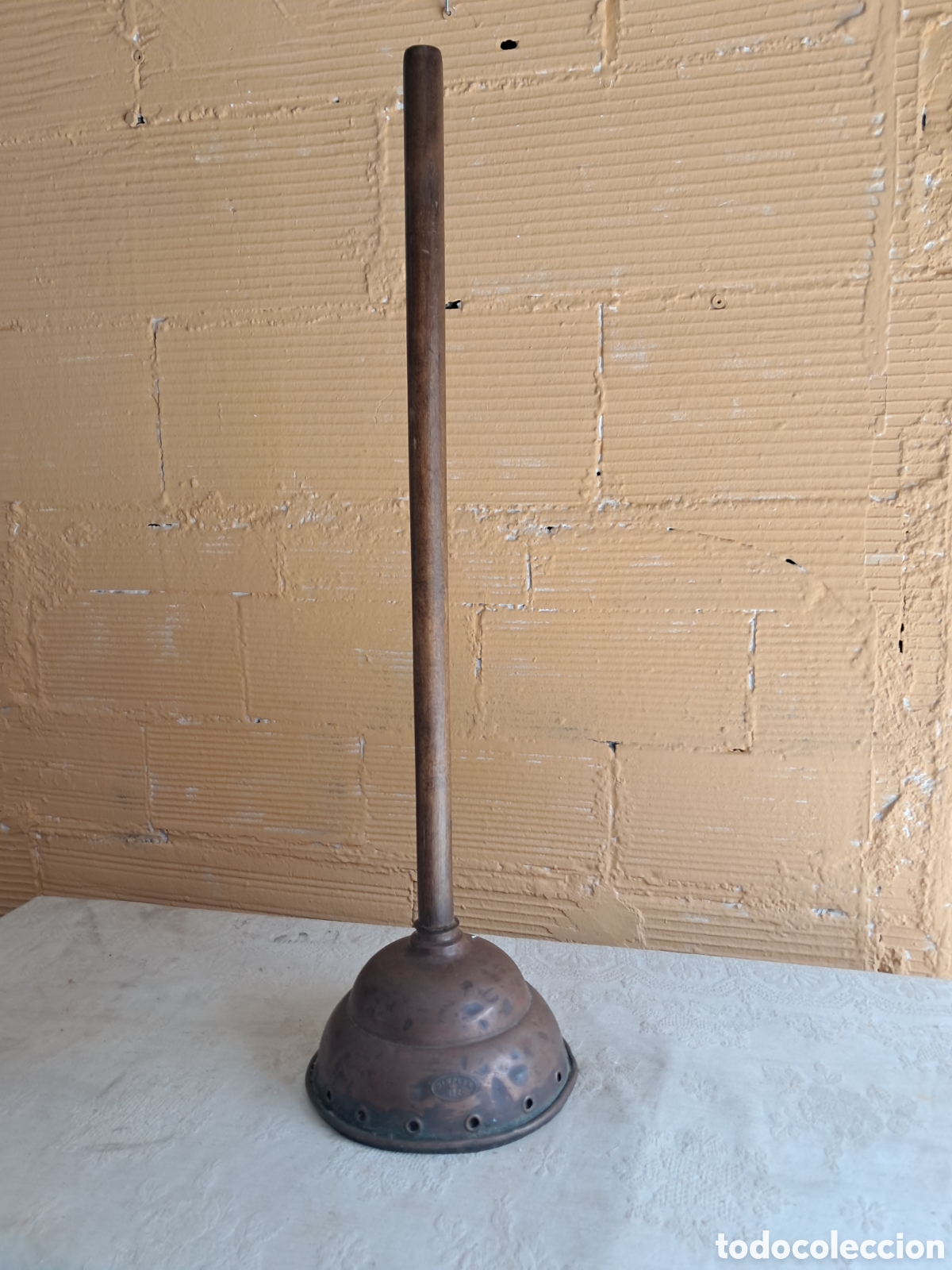 Antig&uuml;edades: Antigua lavadora manual Simplex N&ordm; 2 de cobre &ndash; Inglaterra, primera mitad s. XX