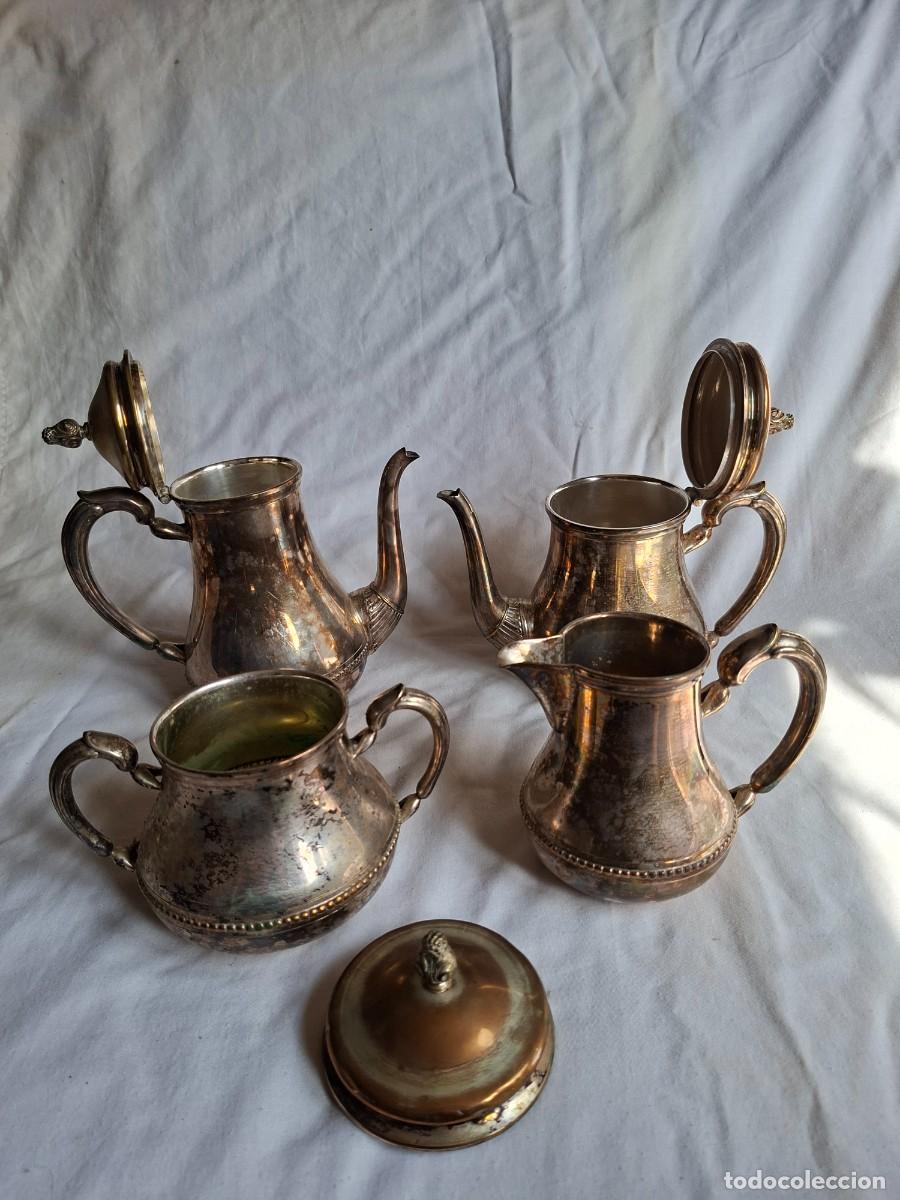 Antig&uuml;edades: El juego de caf&eacute; de alpaca plateada - Foto 2