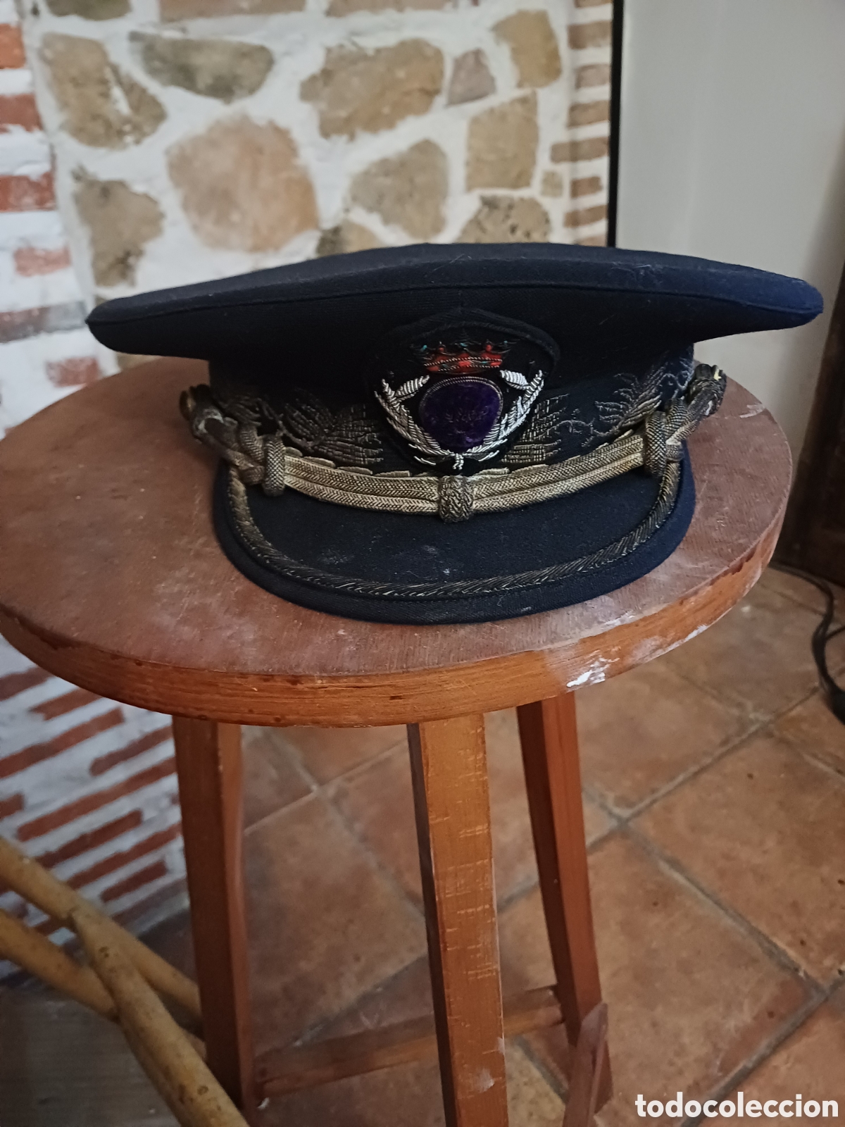Antig&uuml;edades: Gorra antigua de gala de ingeniero