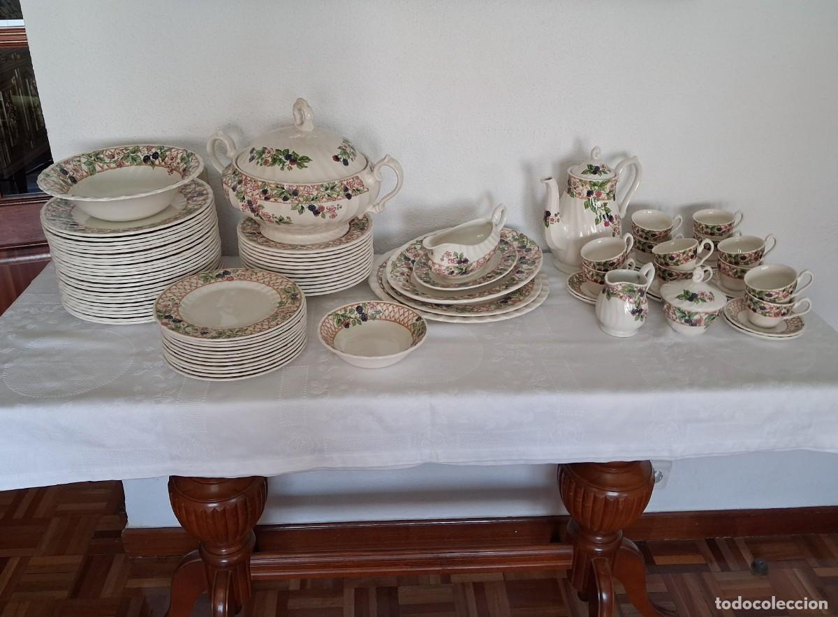 Antiques: VAJILLA Y JUEGO DE T&Eacute; CHURCHILL &ndash; BLACKBERRY TRELLIS