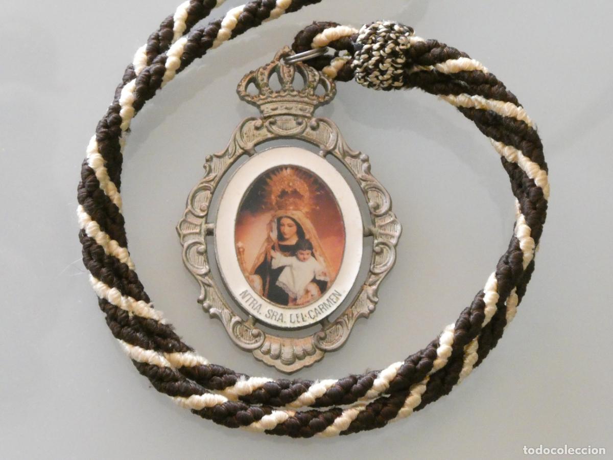Antig&uuml;edades: MEDALLA MEDALLON RELIGIOSO. NUESTRA SE&Ntilde;ORA DEL CARMEN PATRONA BOLICHES FUENGIROLA MALAGA. 60 GR