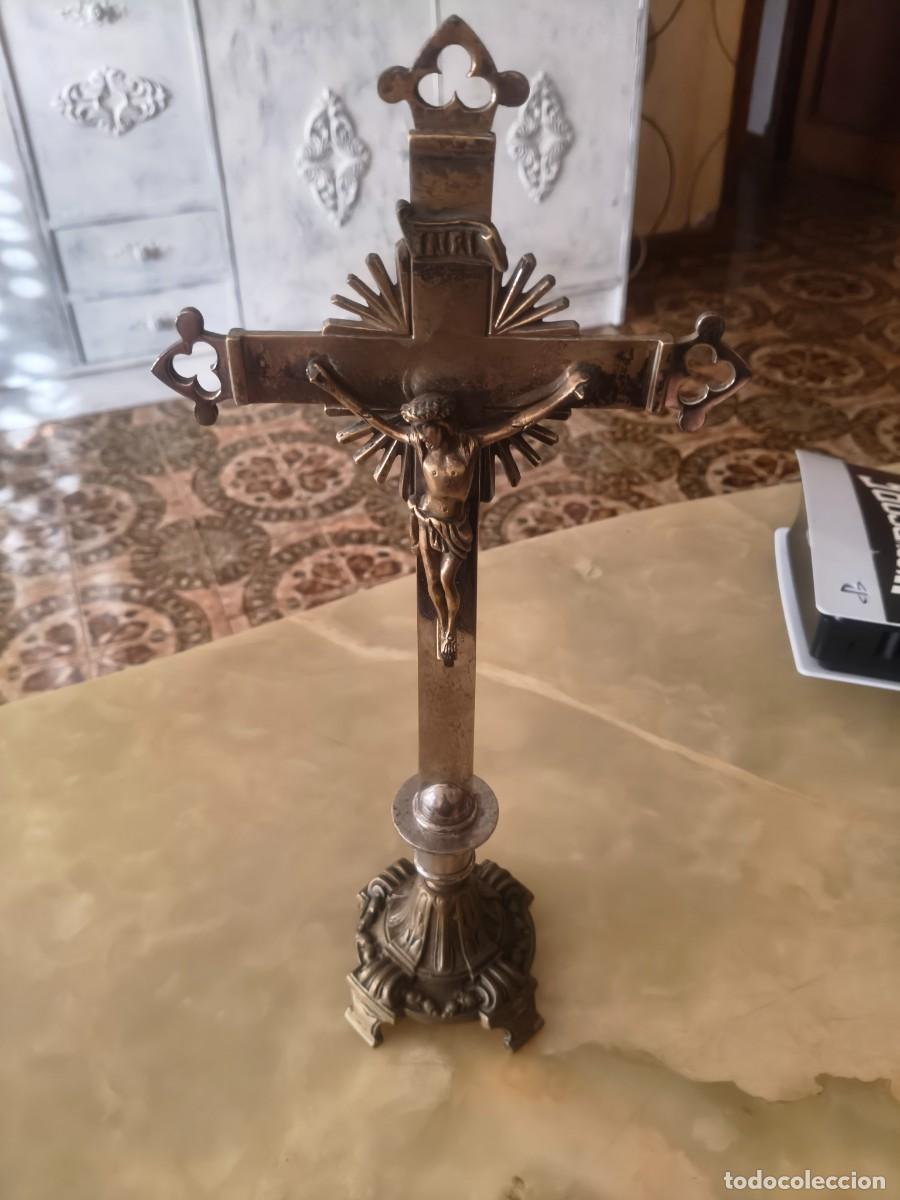 Antig&uuml;edades: CRUCIFIJO ANTIGUO EN BRONCE - Foto 11