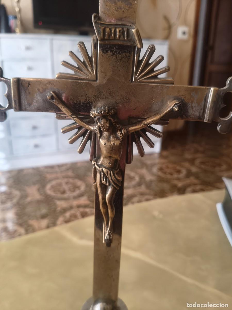 Antig&uuml;edades: CRUCIFIJO ANTIGUO EN BRONCE - Foto 4