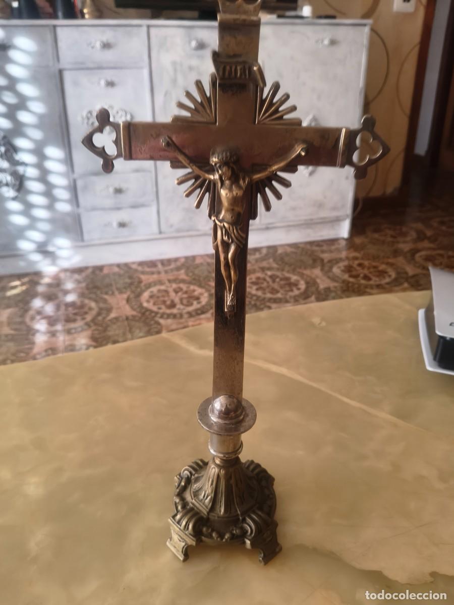 Antig&uuml;edades: CRUCIFIJO ANTIGUO EN BRONCE - Foto 13