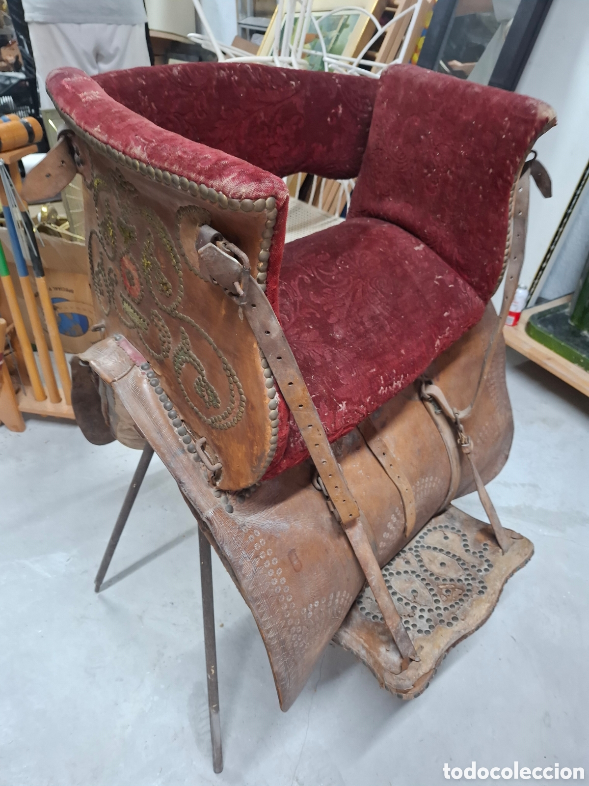 Antig&uuml;edades: Jamuga antigua silla de montar