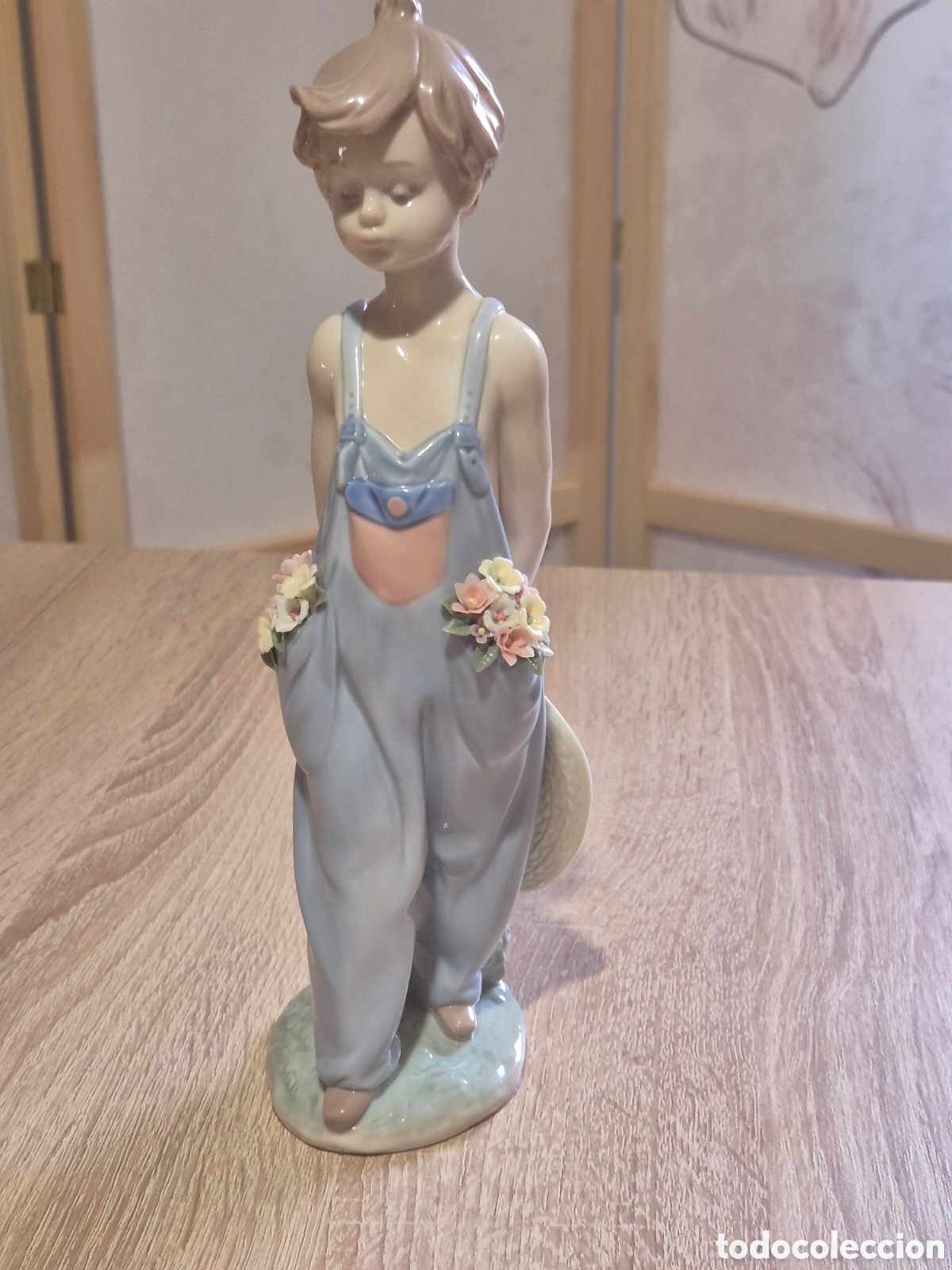 Antig&uuml;edades: Figura de Porcelana Lladr&oacute; &rdquo;Son para ti&rdquo; N&ordm; 7650 - Sociedad Coleccionistas 26cm