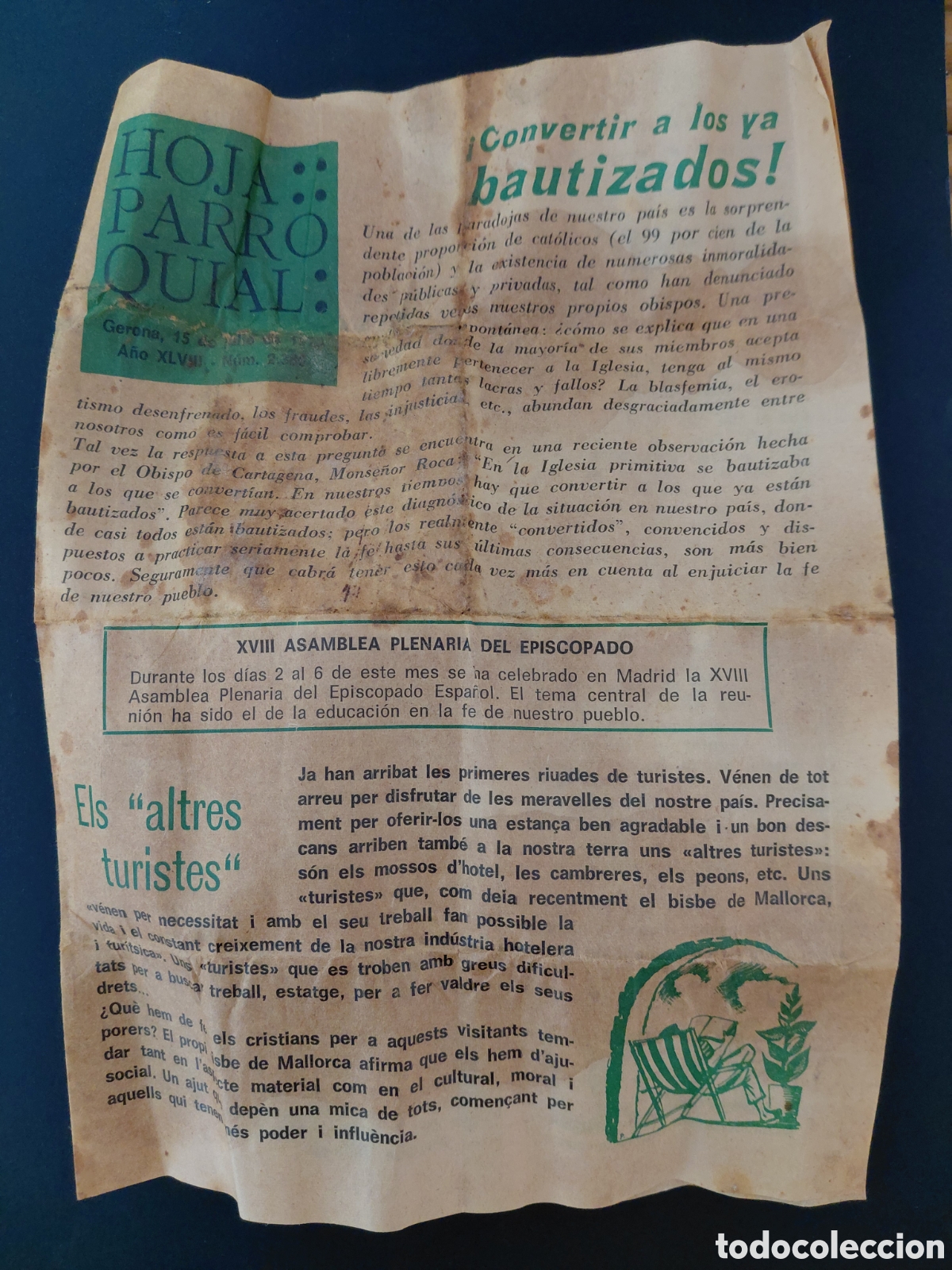 Antig&uuml;edades: GIRONA - HOJA PARROQUIAL A&Ntilde;O 1979 NUMERO 2380
