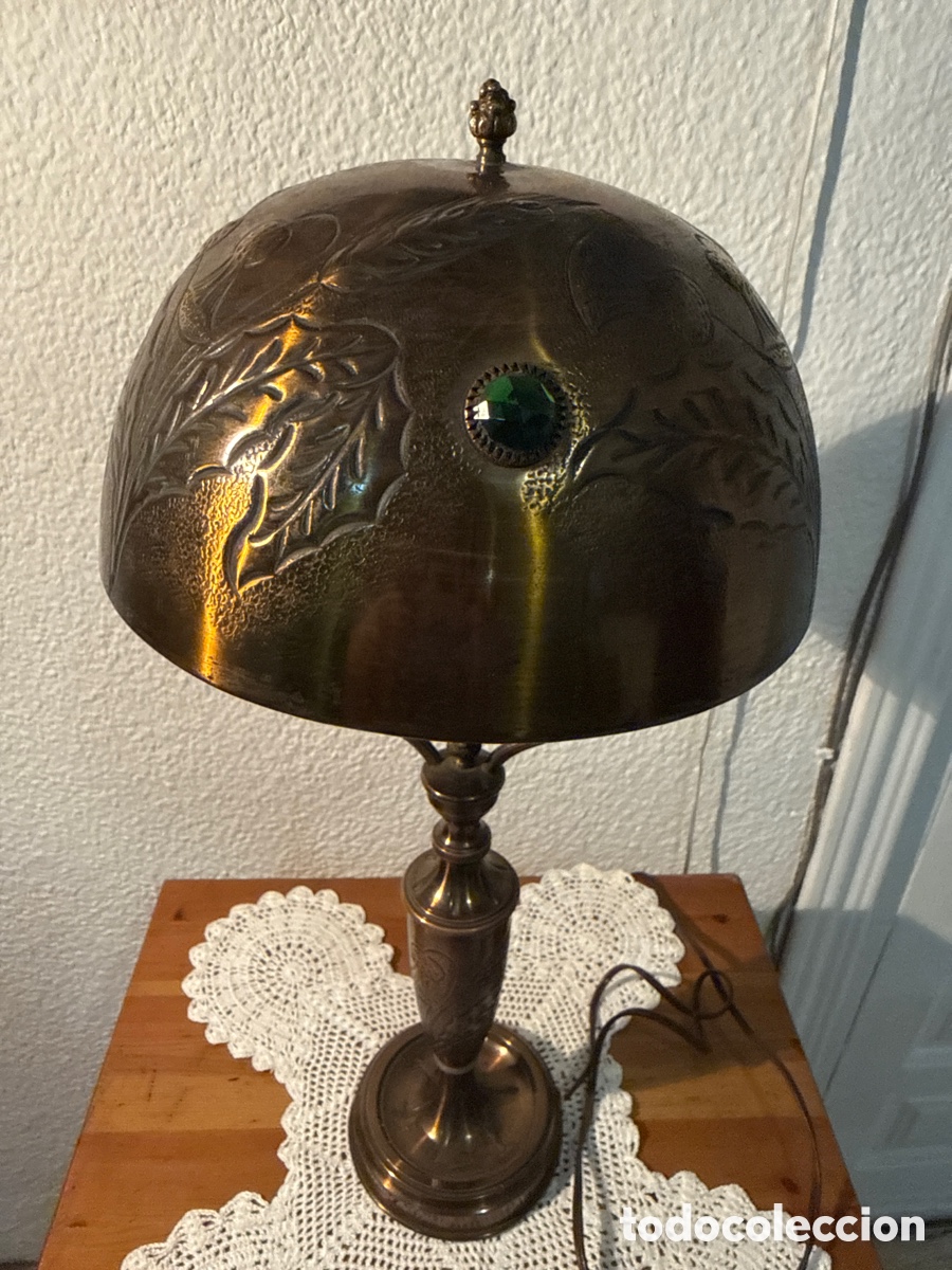 Antig&uuml;edades: Lampara de mesa Art Nouveau