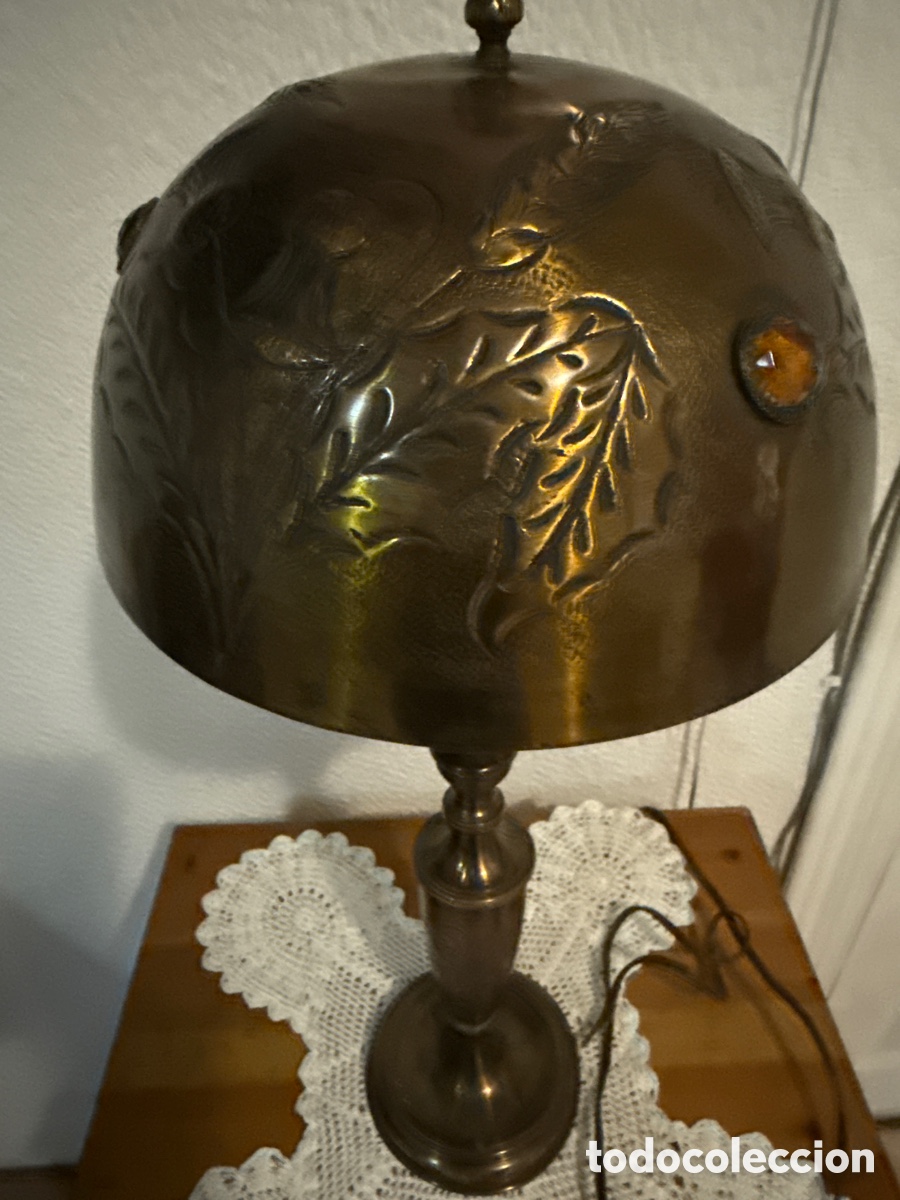 Antig&uuml;edades: Lampara de mesa Art Nouveau