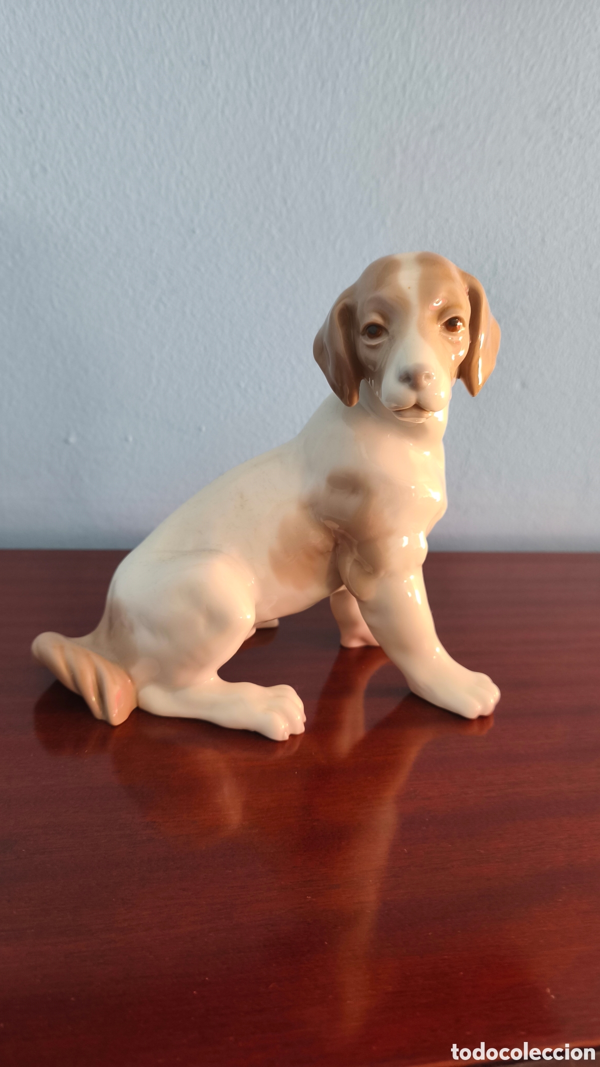 Antiquit&eacute;s: Figura Lladr&oacute; Perro Porcelana