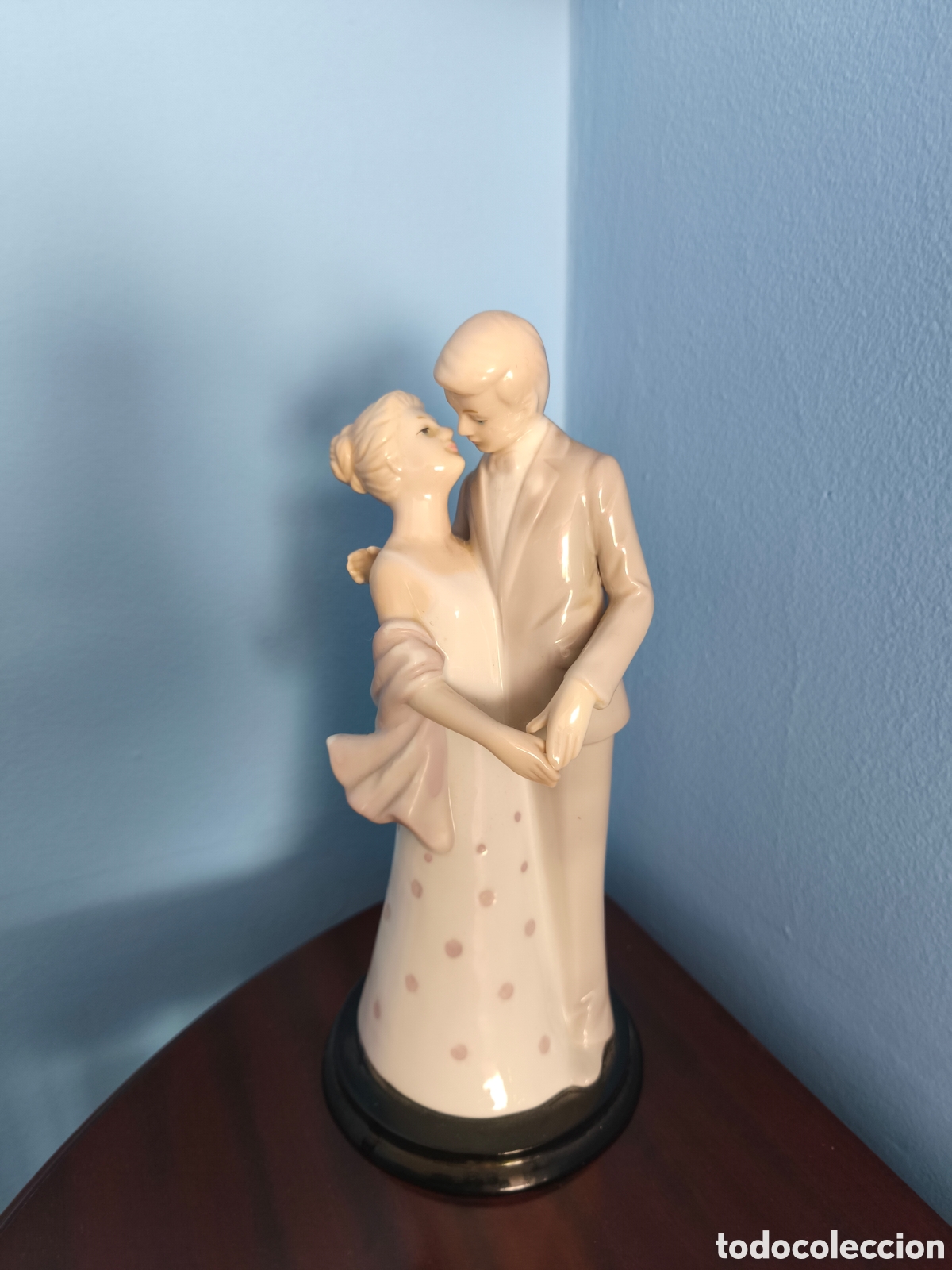 Antig&uuml;edades: Figura Novios Vintage Porcelana