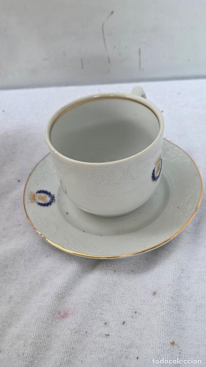 Antig&uuml;edades: taza y plato de ceramica - Foto 2