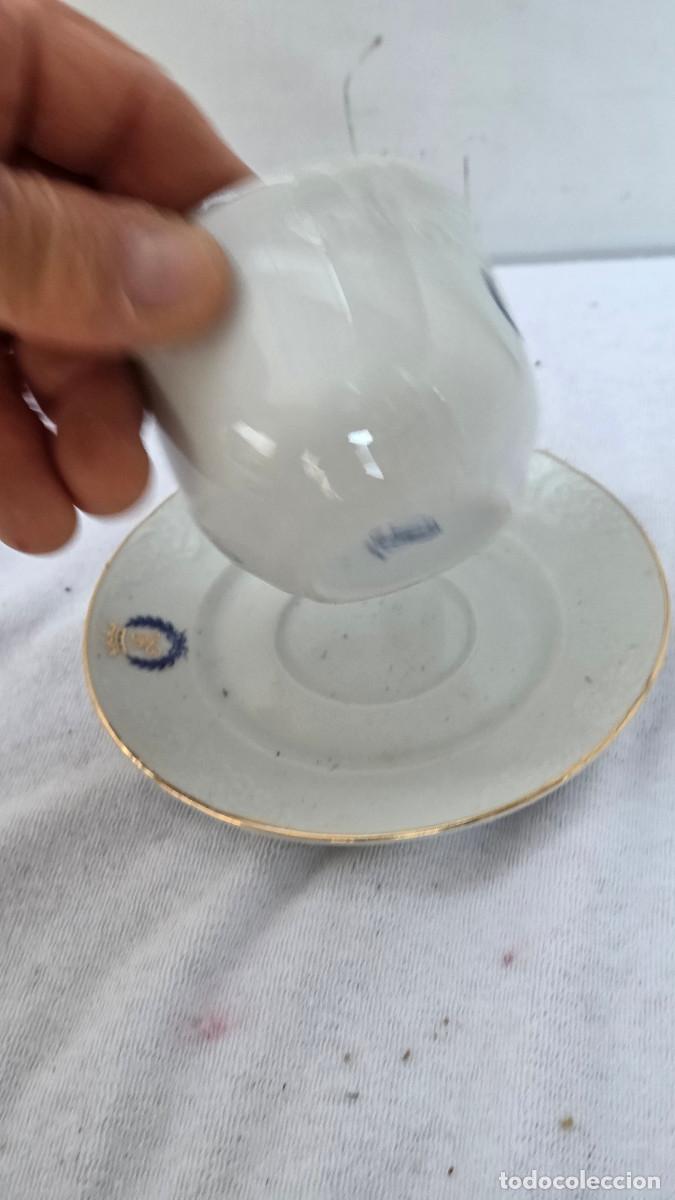 Antig&uuml;edades: taza y plato de ceramica - Foto 3