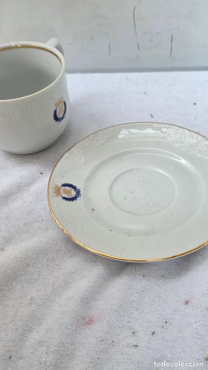 Antig&uuml;edades: taza y plato de ceramica - Foto 4