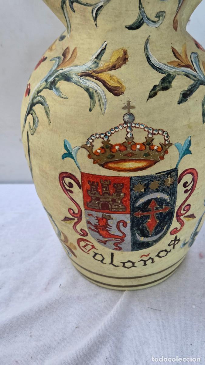 Antig&uuml;edades: jarron de ceramica con escudo - Foto 4