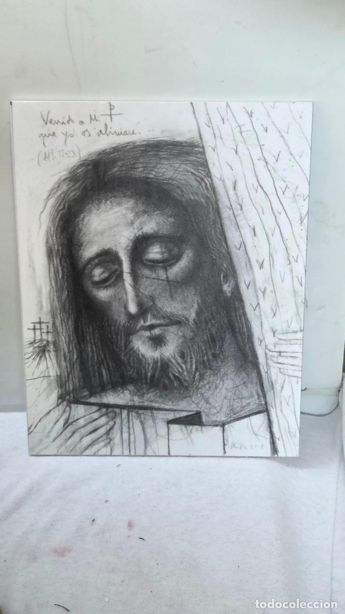 Antig&uuml;edades: cuadro religiosos dibujado