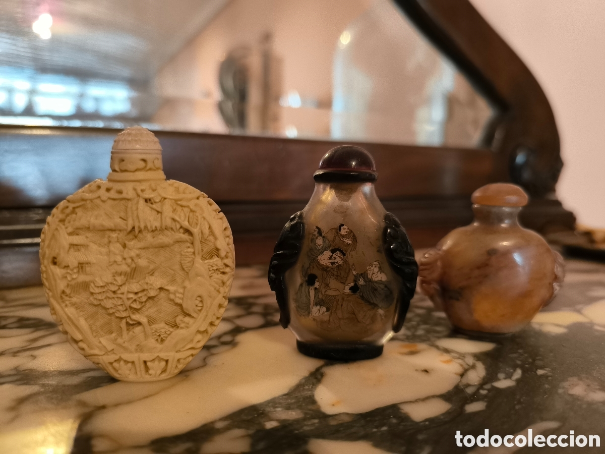 Antig&uuml;edades: 3 mini botellas chinas - Foto 6