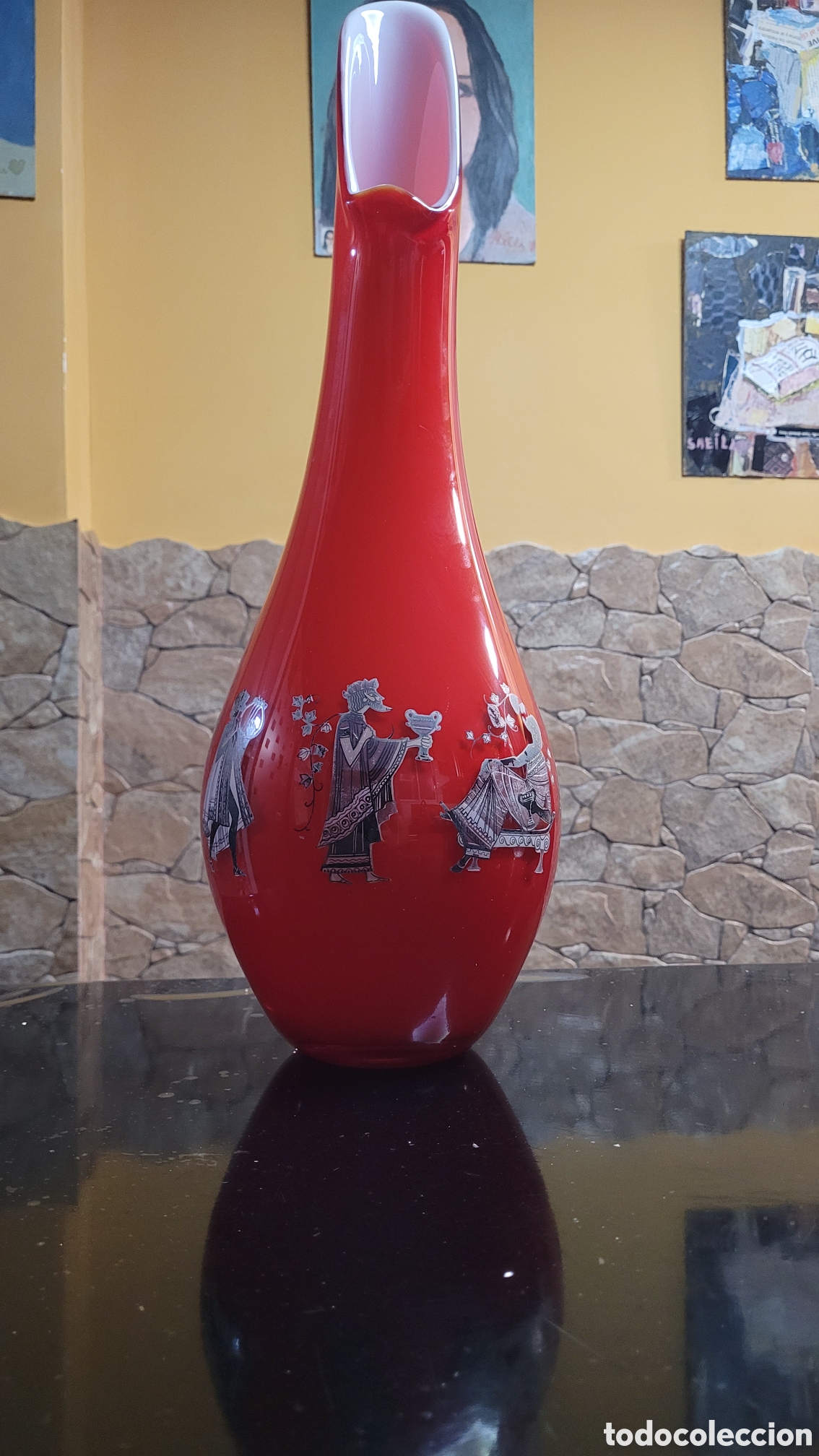 Antig&uuml;edades: Jarr&oacute;n cristal murano