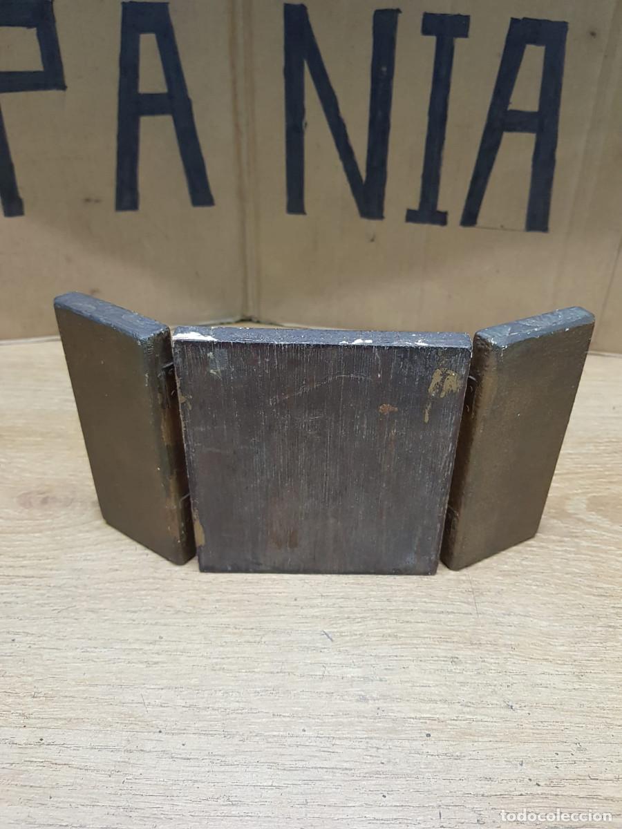 Antig&uuml;edades: ANTIGUO TRIPTICO DE MADERA - Foto 5