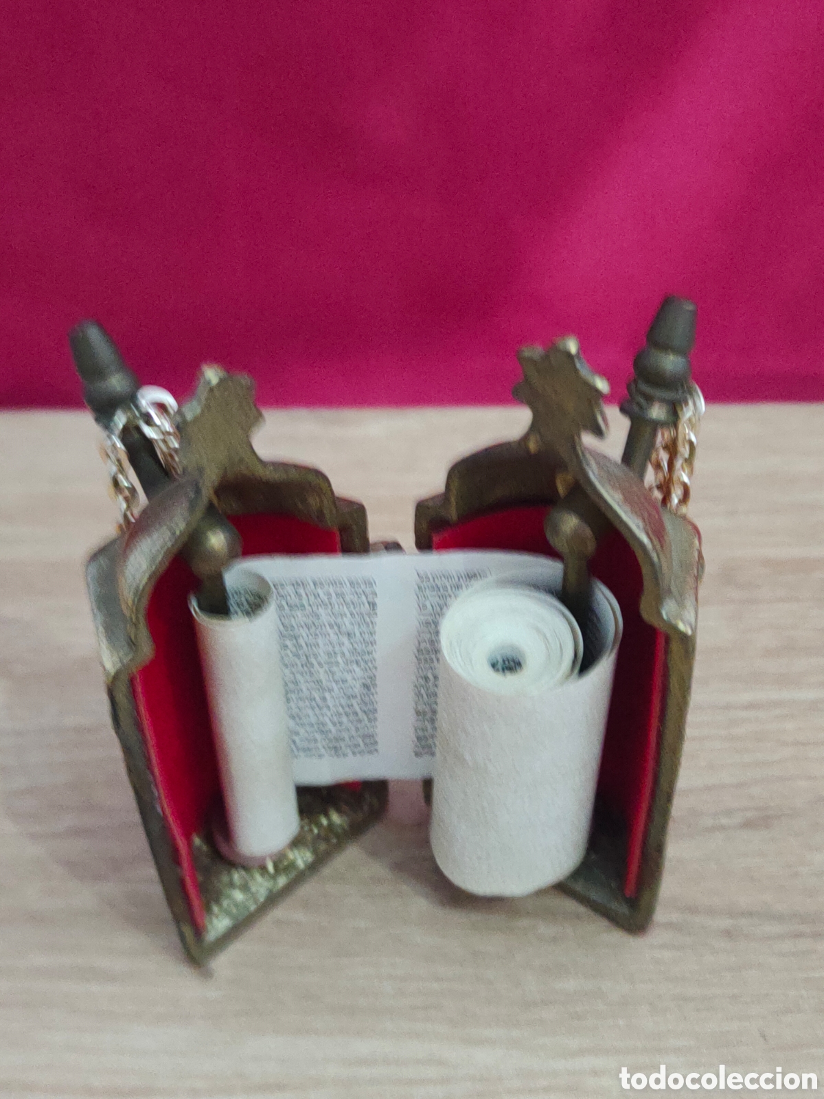 Antig&uuml;edades: Estuche Tor&aacute; Miniatura Vintage Jerusal&eacute;n