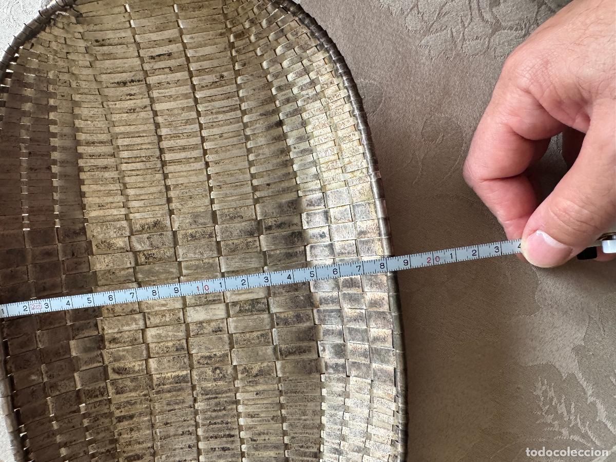 Antig&uuml;edades: Cesta entrela&ccedil;ada em casquinha de prata - Foto 7