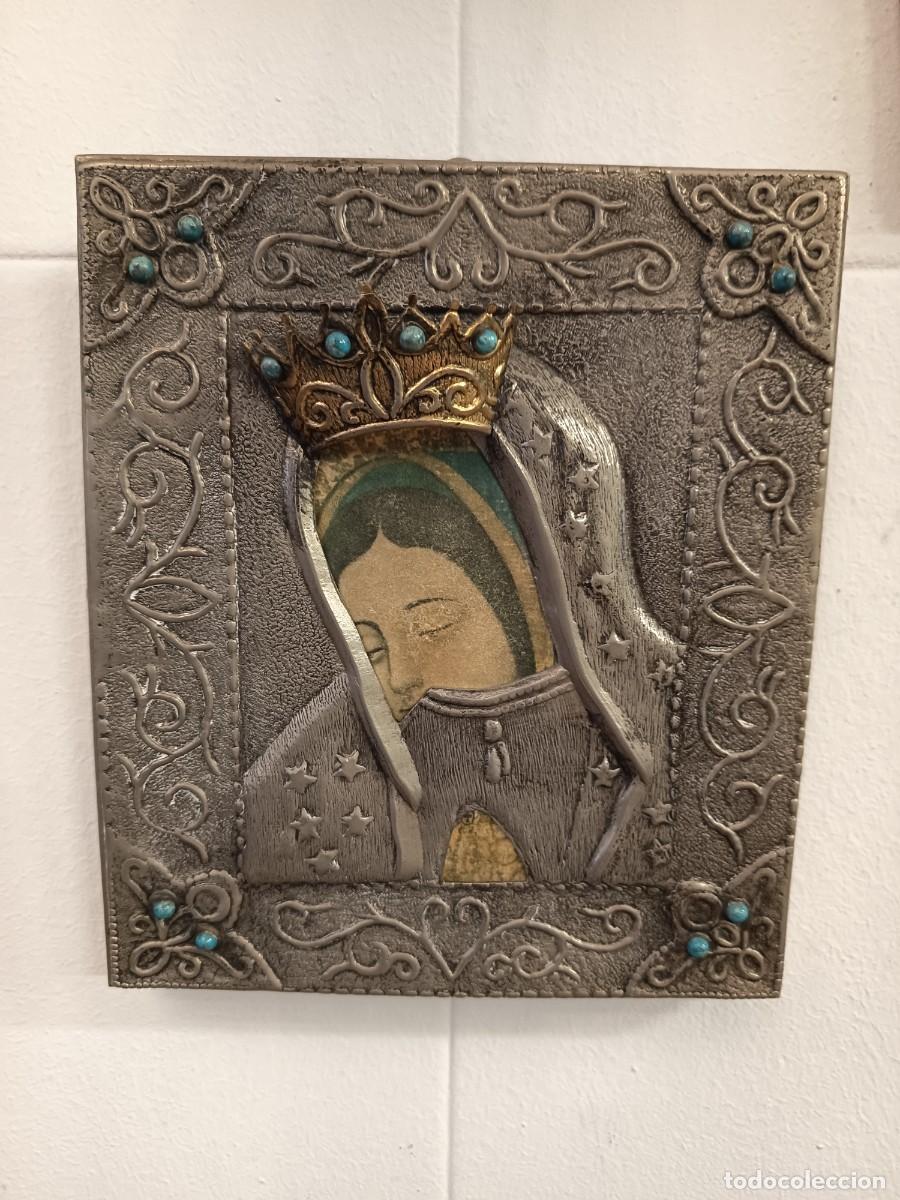 Antig&uuml;edades: Cuadro Icono Virgen.