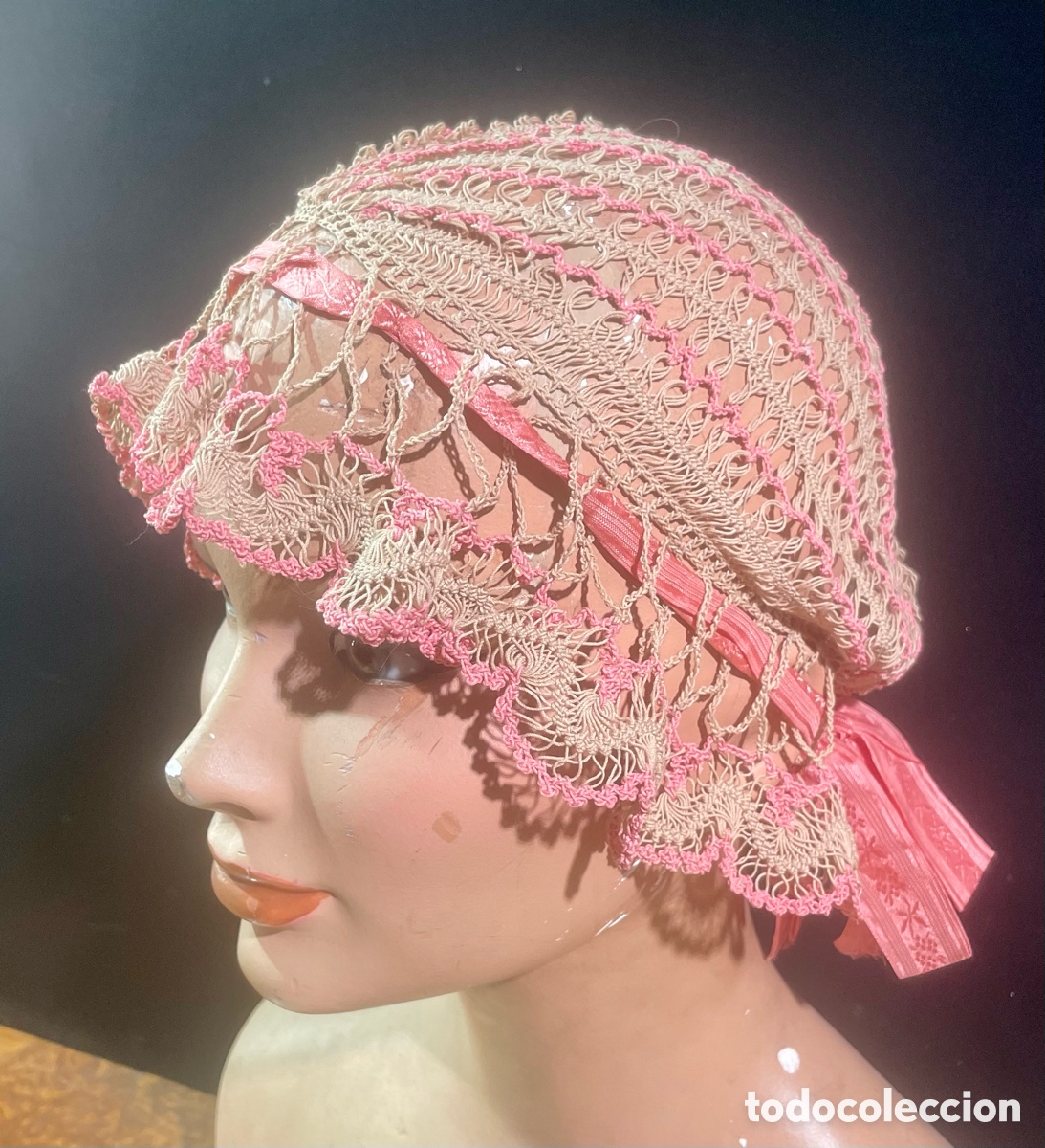 Antig&uuml;edades: Guantes y Gorro Antiguos - Foto 2