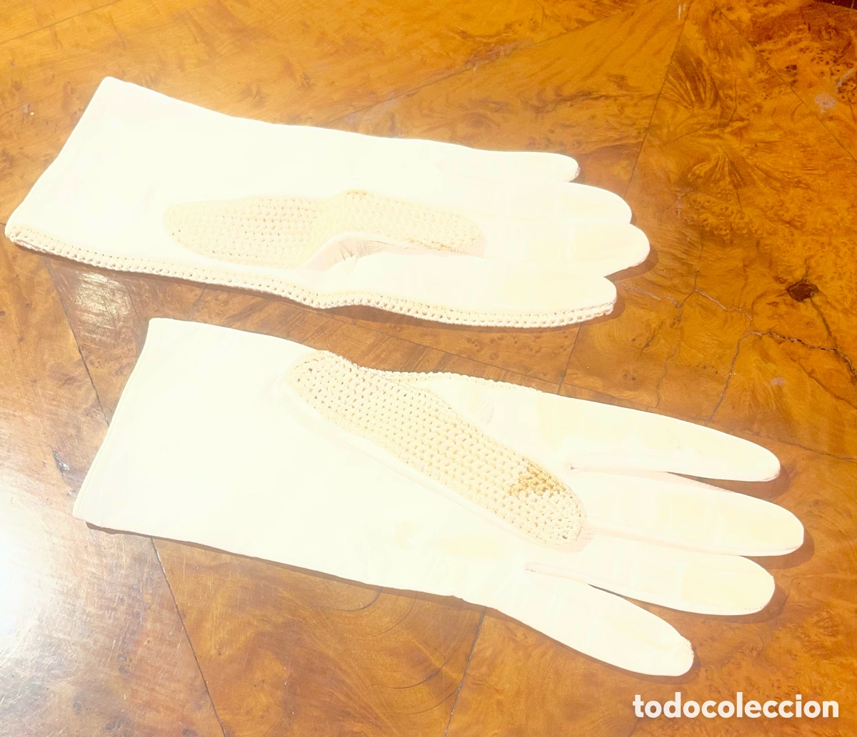 Antig&uuml;edades: Guantes y Gorro Antiguos - Foto 5