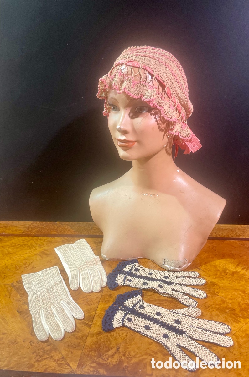 Antig&uuml;edades: Guantes y Gorro Antiguos