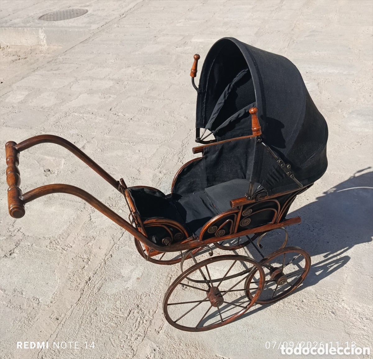 Antig&uuml;edades: Carro de mu&ntilde;ecas antig&uuml;o - Foto 6
