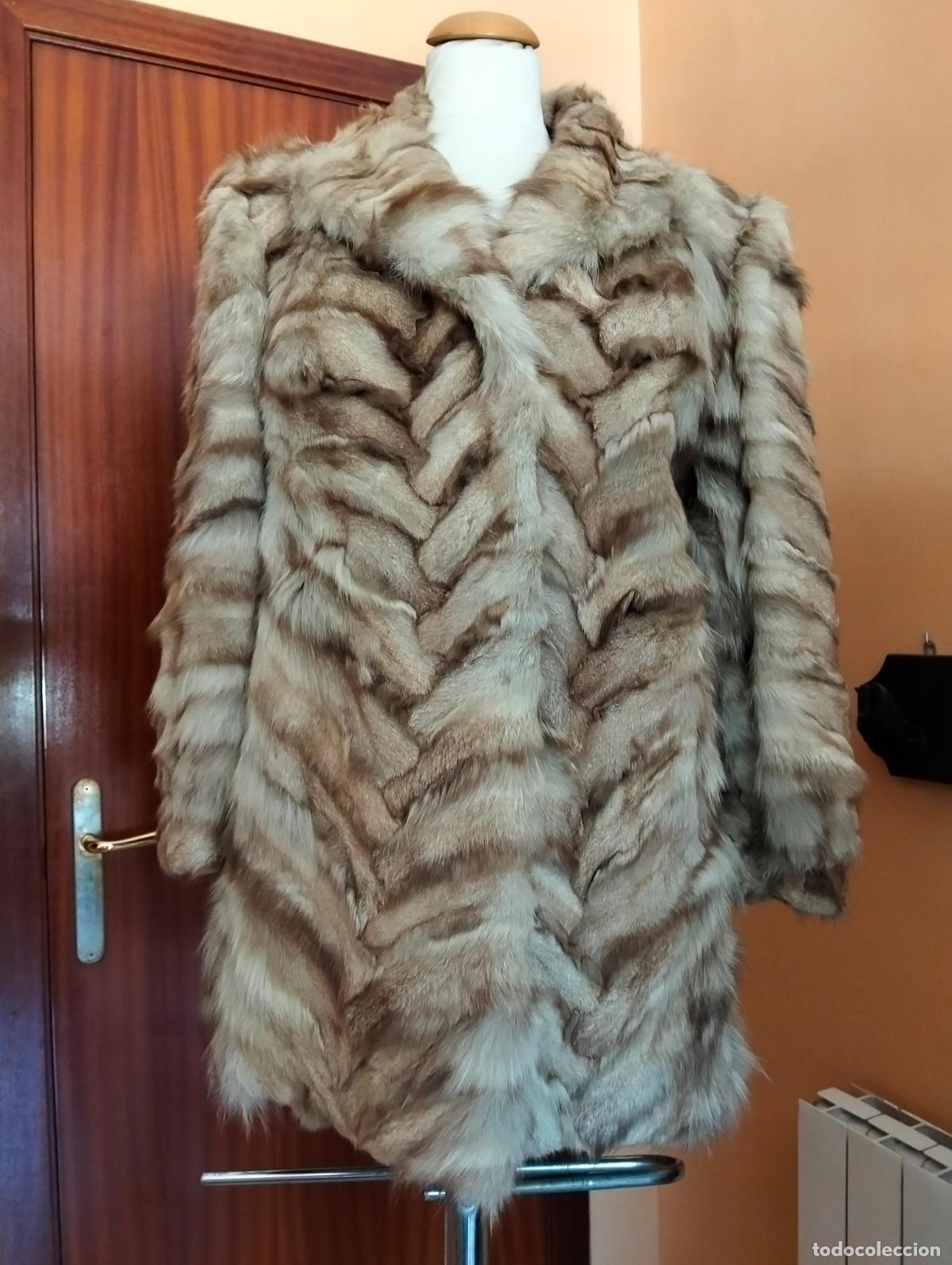 Antig&uuml;edades: Abrigo de piel blanco pieles marta hur&oacute;n zorro vintage chaquet&oacute;n pelo invierno antiguo a&ntilde;os 20-30