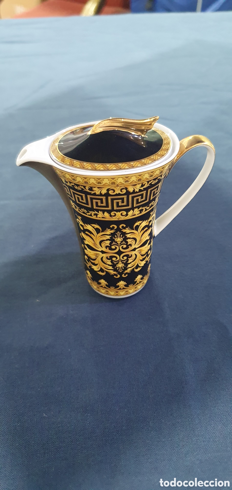 Antiquit&eacute;s: SALIDA 0.01&euro;. Jarrita en porcelana Rosenthal Versace Floralia Gold. (L135)