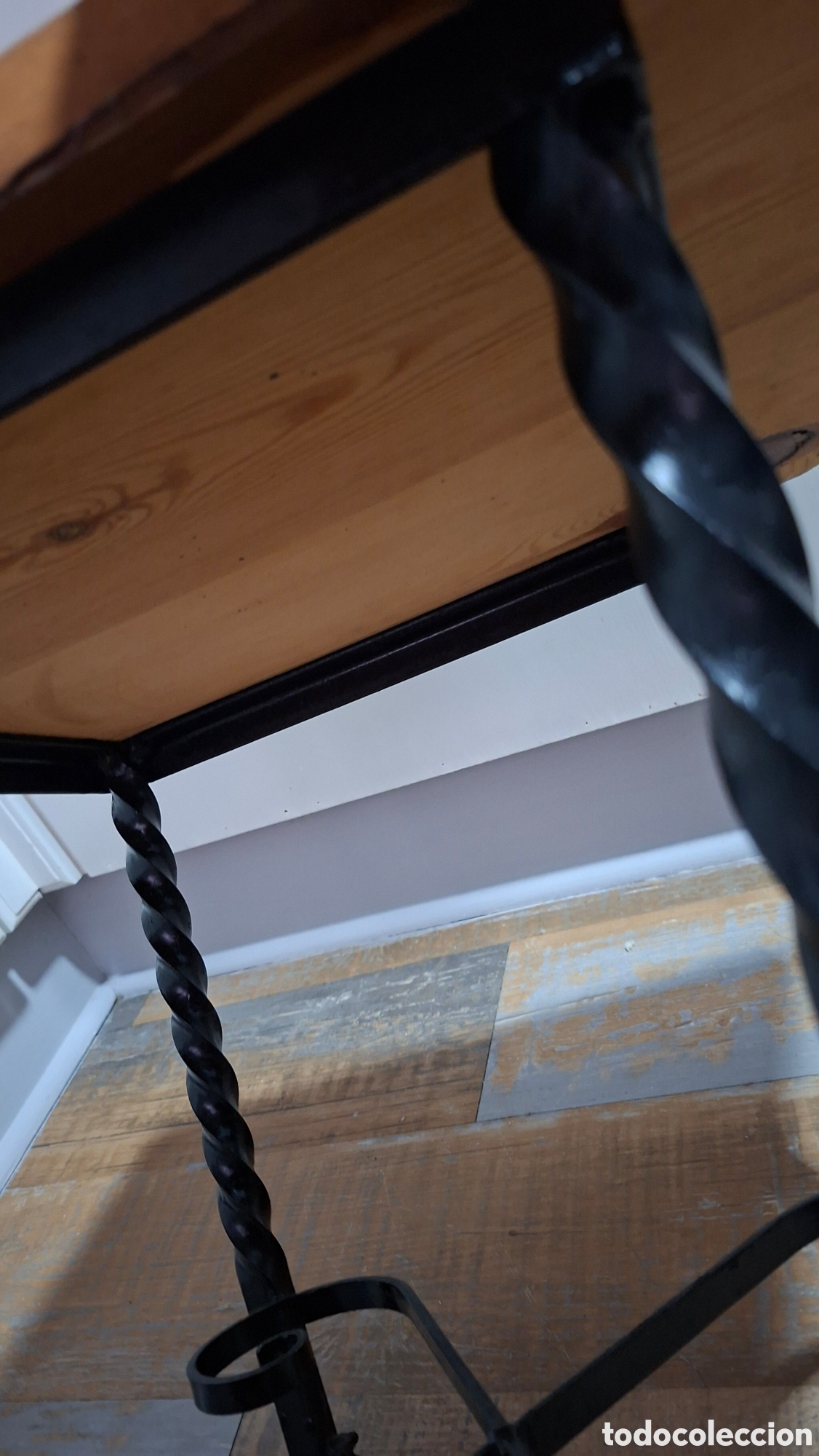 Antig&uuml;edades: Mesa Antigua Madera y Forja - Foto 7