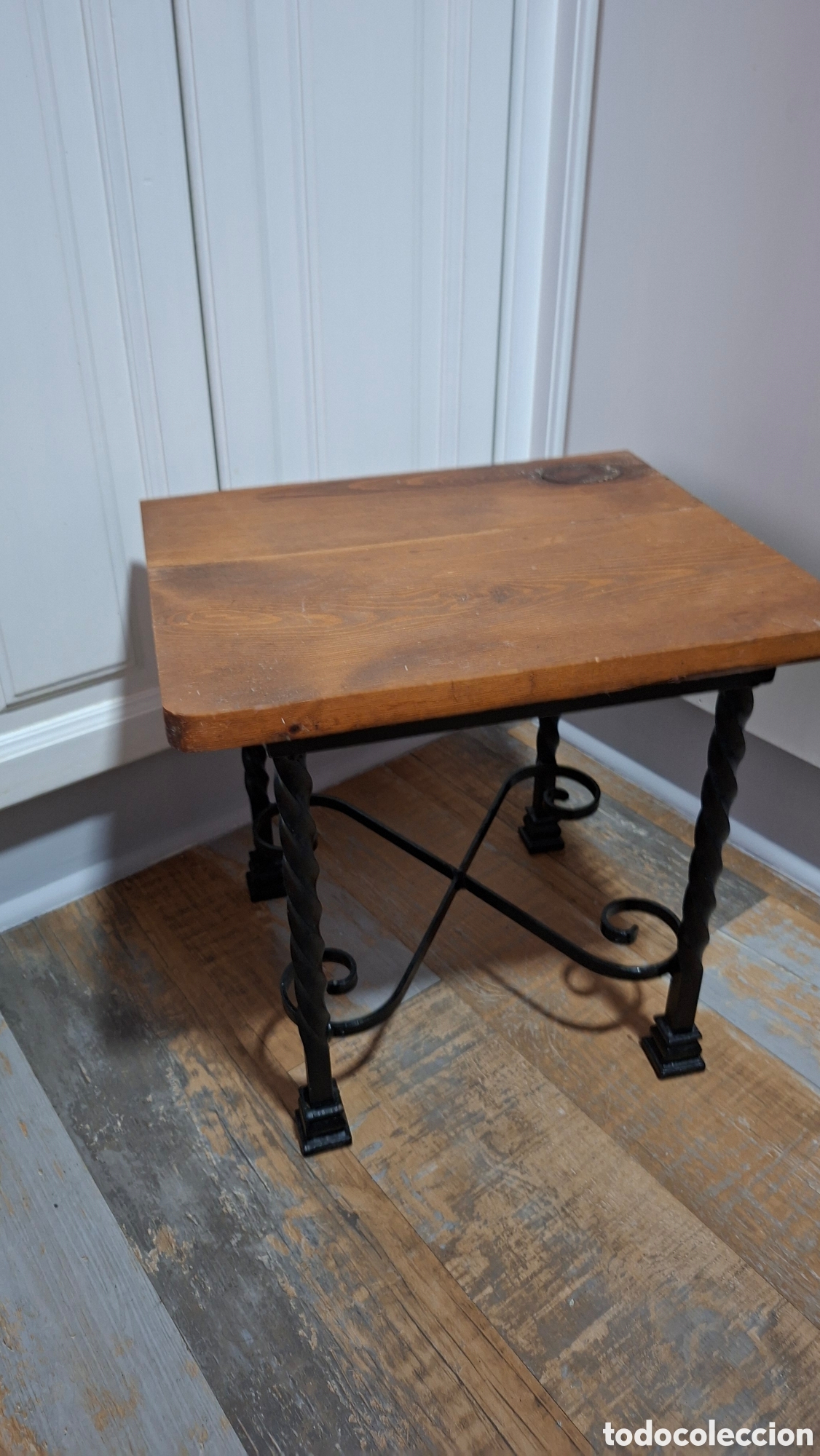 Antig&uuml;edades: Mesa Antigua Madera y Forja