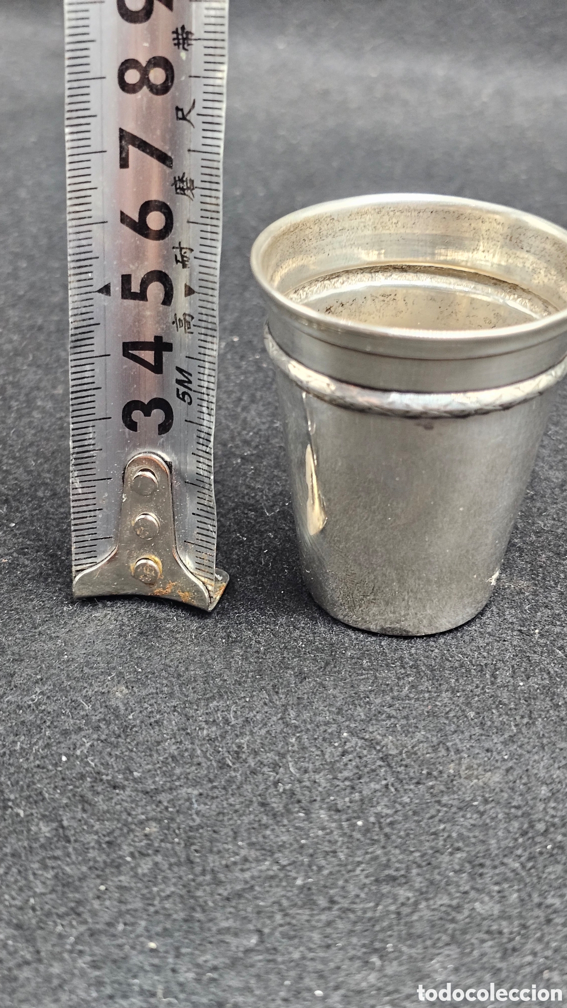 Antig&uuml;edades: Vaso de plata de ley contrastada - Foto 4