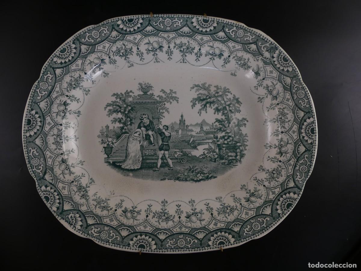 Oggetti Antichi: ANTIGUO PLATO BANDEJA DE PORCELANA PICKMAN SEVILLA OBJETO DE COLECCION