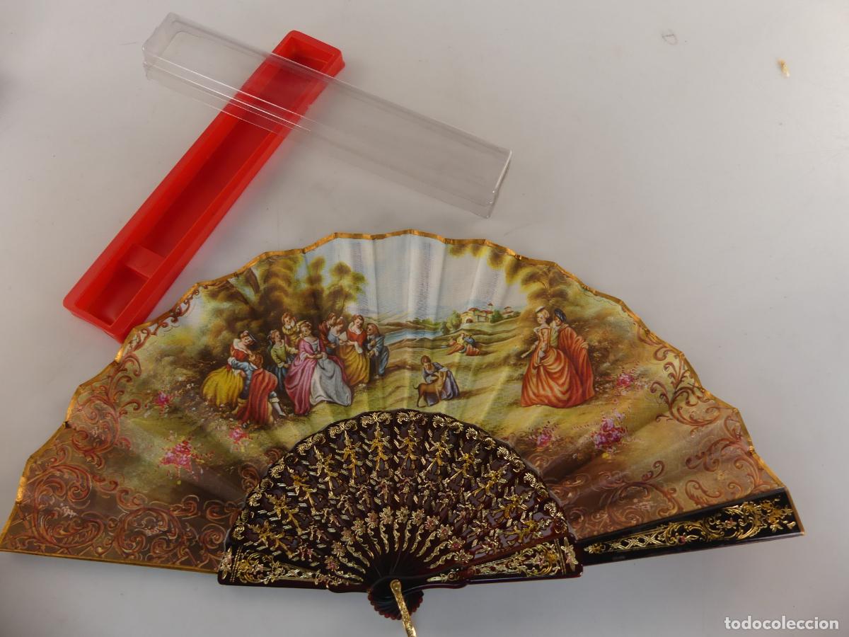 Antiques: BONITO ABANICO EN ESTUCHE
