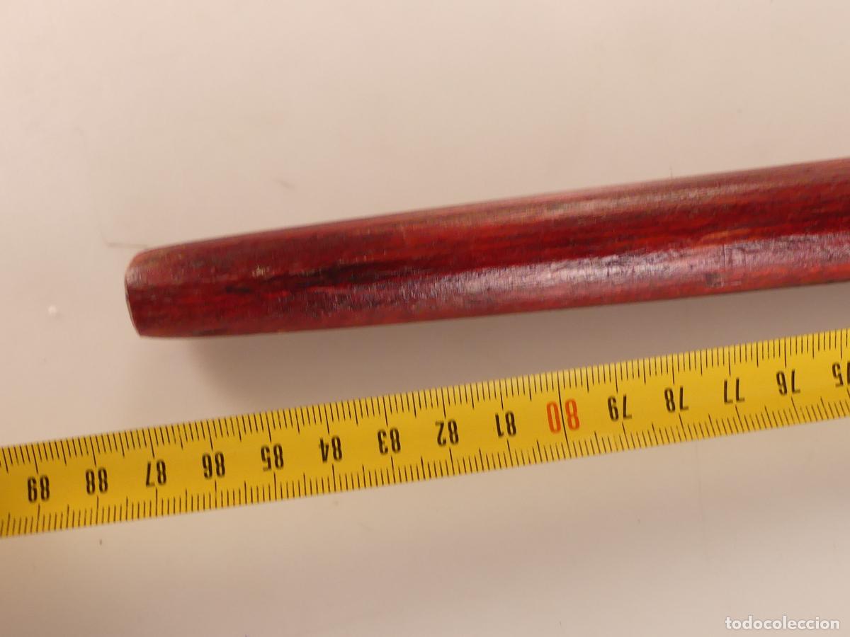 Antig&uuml;edades: BASTON DE MADERA MANGO DE LATON O BRONSE OBJETO DE COLECCION - Foto 9